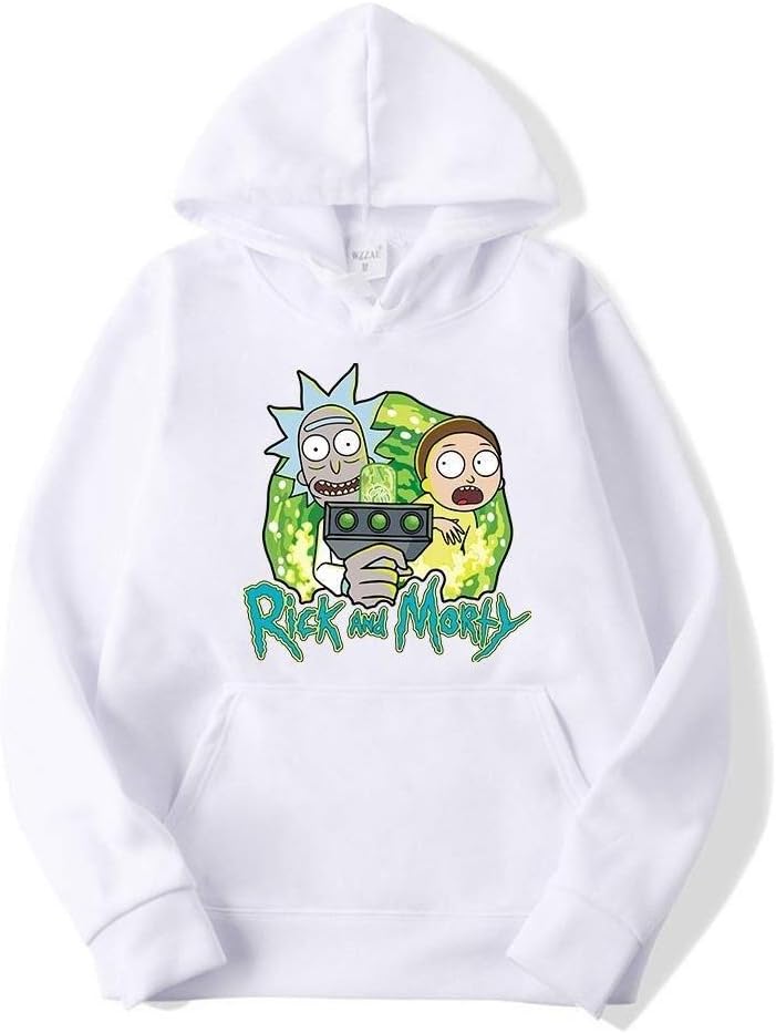 LHZHH Rick And Morty Cover Print Men And Women Casual Hoodie Sweater Fashion Models