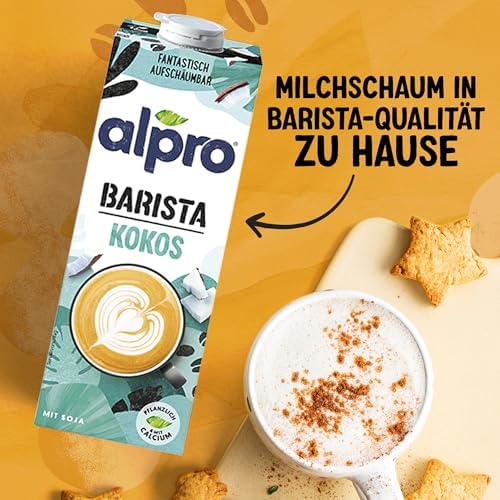 Barista Kokos Drink mit Soja – 8x1L – Proteinquelle - vegan - fettarm