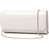 Patent Leather Envelope Clutch Womens Evening Handbag Stylish Shoulder Bag Purse for Christmas Wedding Party Prom
