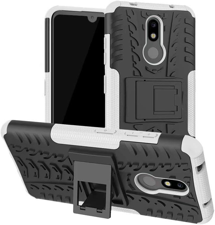 Bumina Huawei P30 Pro Case Armor Cases Thin Tough Rugged Shockproof Armorbox Dual Layer Hybrid Hard or Soft Slim Protective Case for Huawei P30 Pro white