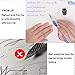 Glass Dip Pen Mother Day Gift Vintage Handmade Crystal Pen Glass Signature Pen Left-Handed Pen Artist Pen Quick Note Pen with Crystal Penholder (Red Flower) (red)