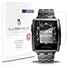 ILLUMISHIELD Screen Protector Compatible with Pebble Steel Smartwatch (3-Pack) Clear HD Shield Anti-Bubble and Anti-Fingerprint PET Film