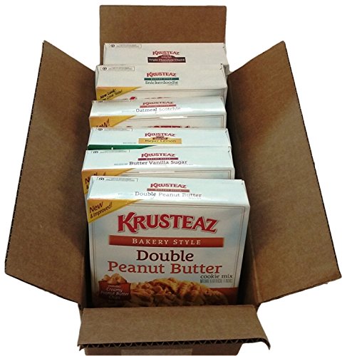 KRUSTEAZ Cookie Mix Variety Pack - Bundle of 6 Different Flavors - Triple Chocolate, Snickerdoodle, Peanut Butter, Meyer Lemon, Butter Vanilla, Oatmeal. Gift Set - Thumbnail 4