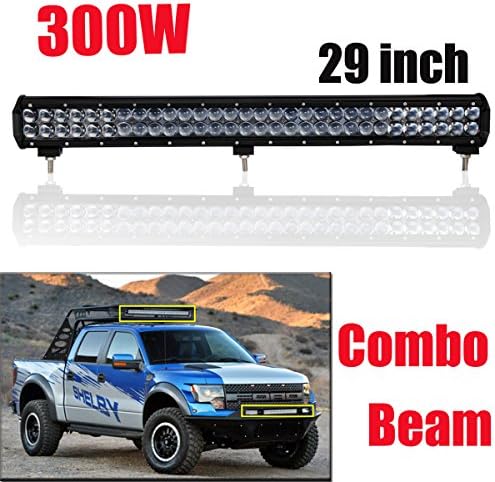 Dingyee 29 Inch 300W OSRAM Chips LED Work Light Bar Straight Combo Beam Offroad Camper Trailer 4x4 4W SUV ATV RZV UTV 12V 24V