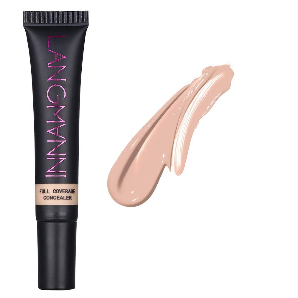 Langmanni 13 Colors Professional Base Makeup Cover Face Foundation Concealer Moisturizing Cover Freckles Pores Waterproof (#03 warm peach)