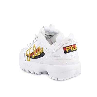 womens fila disruptor ii premium script athletic shoe