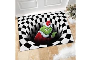 casapre Christmas Visual Doormat Christmas Decorations for Indoor Outdoor Home Christmas Party