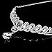 Topwedding Remedios Plated Alloy Helical Rhinestone Wedding Tiara Bridal Headpiece with Pendant,Silver