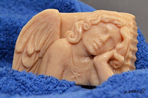 ANGEL SILICONE MOLD SOAP WAX PLASTER RESIN CLAY CHERUB
