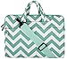 MOSISO Laptop Shoulder Bag Compatible 13-13.3 Inch MacBook Pro, MacBook Air, Notebook Computer, Chevron Style Messenger Briefcase Carrying Handbag Sleeve Case Cover, Hot Blue