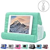 tablet pillow stand for iPad, phone pillow lap stand, tablet stand pillow holder, lap stand mobile phone holder, multi angle soft pillow pad (you will get pillow and keychian)