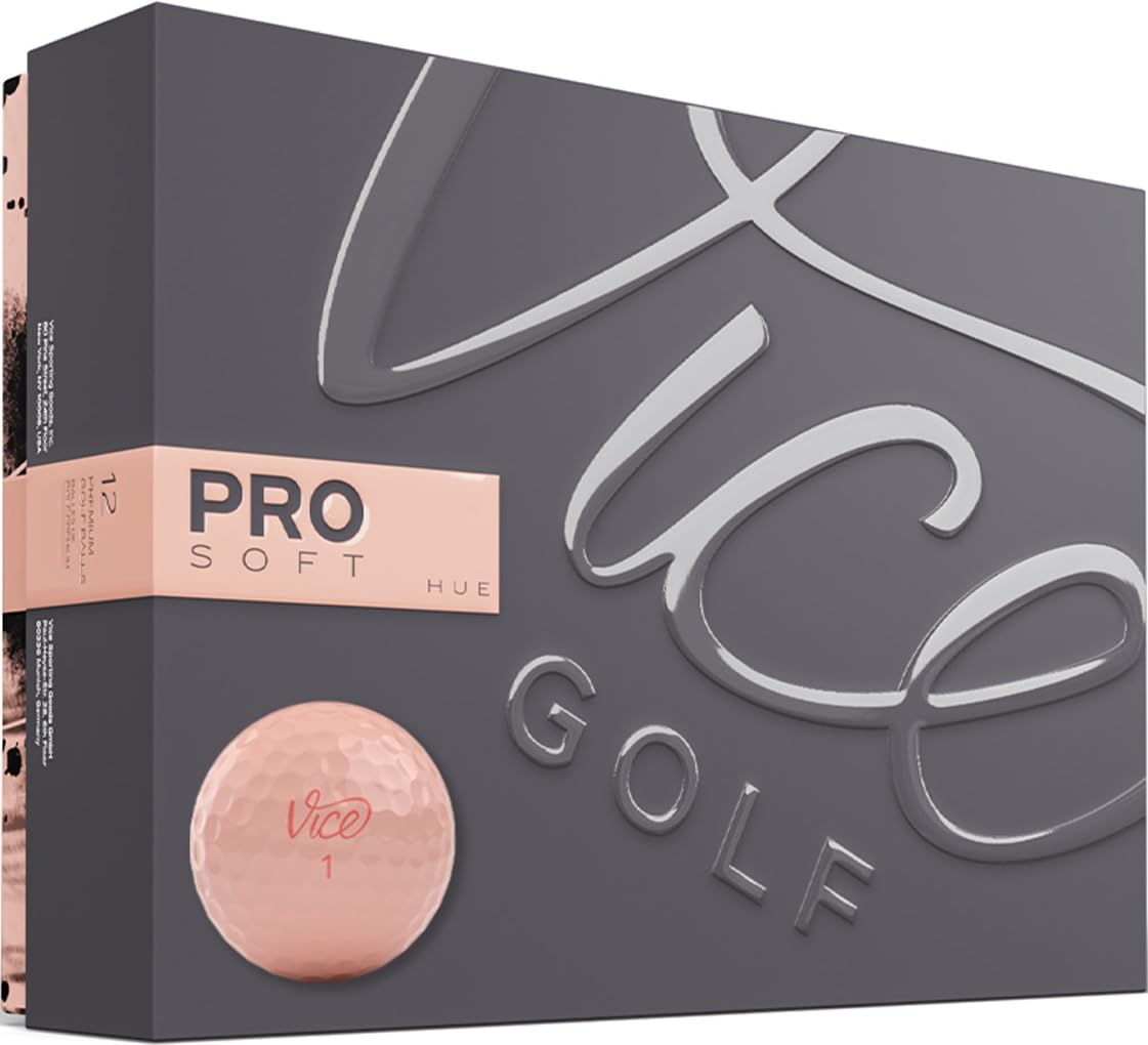 VICE Golf Pro Soft Hue Peach Parfait Golf Balls