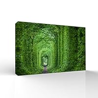 signwin-Canvas Wall Art-Tunnel of Love-Canvas Prints Home Artwork Decoration for Living Room,Bedroom - 12x18 inches