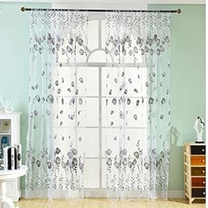 Blinds Shades Shutters Modern Tulle Curtains Purple