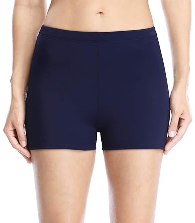 Eono Essentials Women’s High Waist Long Swimsuit Board Shorts/Beach Bottoms