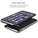 Shinetop for iPhone 8 Plus Case, Smart Clear View Window Electroplate Plating Stand PC Mirror Flip Folio Case Cover Ultra Slim Full Body Protective Case for iPhone 8 Plus/7 Plus with Kickstand-Black