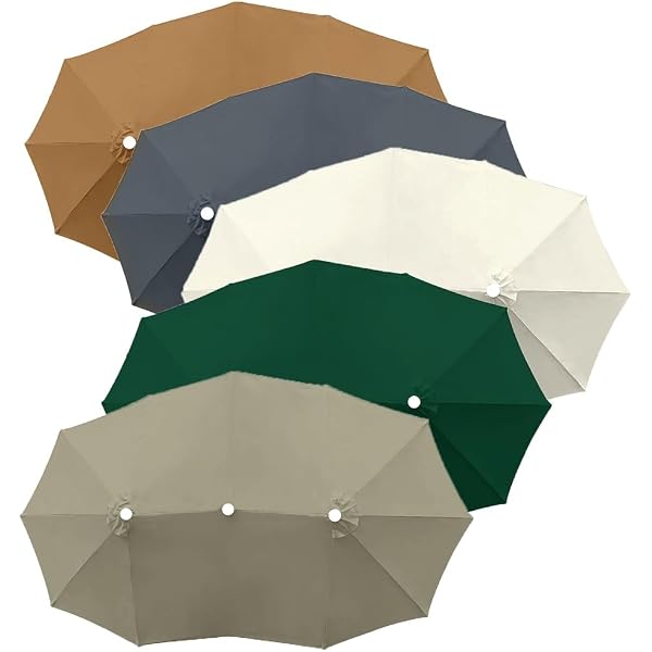 Toldo De Repuesto Para Sombrilla De Jardín - 2m, 2.7m, 3m, 6 U 8 Varillas, Protección UV30+, Varios Colores