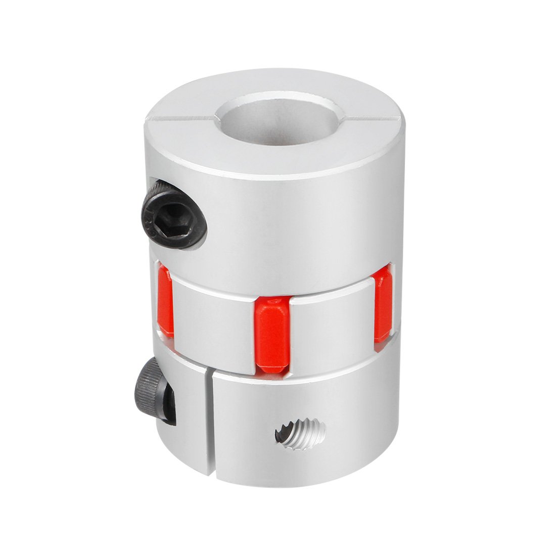 sourcingmap 15mm to 20mm Shaft Plum Shaped Coupling Coupler 40mm Diameter 55mm Length