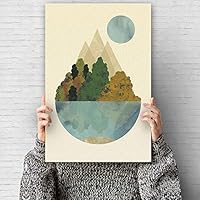 Canvas Wall Art Nordic Style Canvas Prints Home Artwork Decoration for Living Room,Bedroom - 12x18 inches