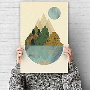 Canvas Wall Art Nordic Style Canvas Prints Home Artwork Decoration for Living Room,Bedroom - 12x18 inches