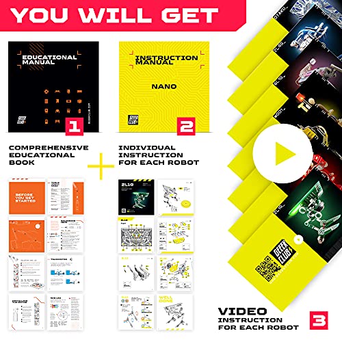 Geeek Club Robot Building Kit for Kids and Adults Smart Nano Bots