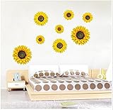 1 PCS Removable 3D Sunflower Wall Sticker Home Decor Room Decals Stickers 20CM /25CM/30CM/40CM (20cm)