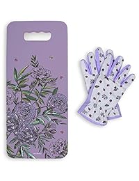 Vera Bradley - Juego de cojín y guante de jardín para mujer, color lavanda