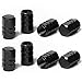 Circuit Performance VC2 Series Black Aluminum Valve Stem Caps (8 Pieces)