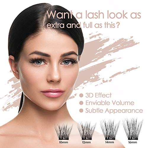 DIY Eyelash Extension, 3D Effect Glue Bonded Individual Lash 12