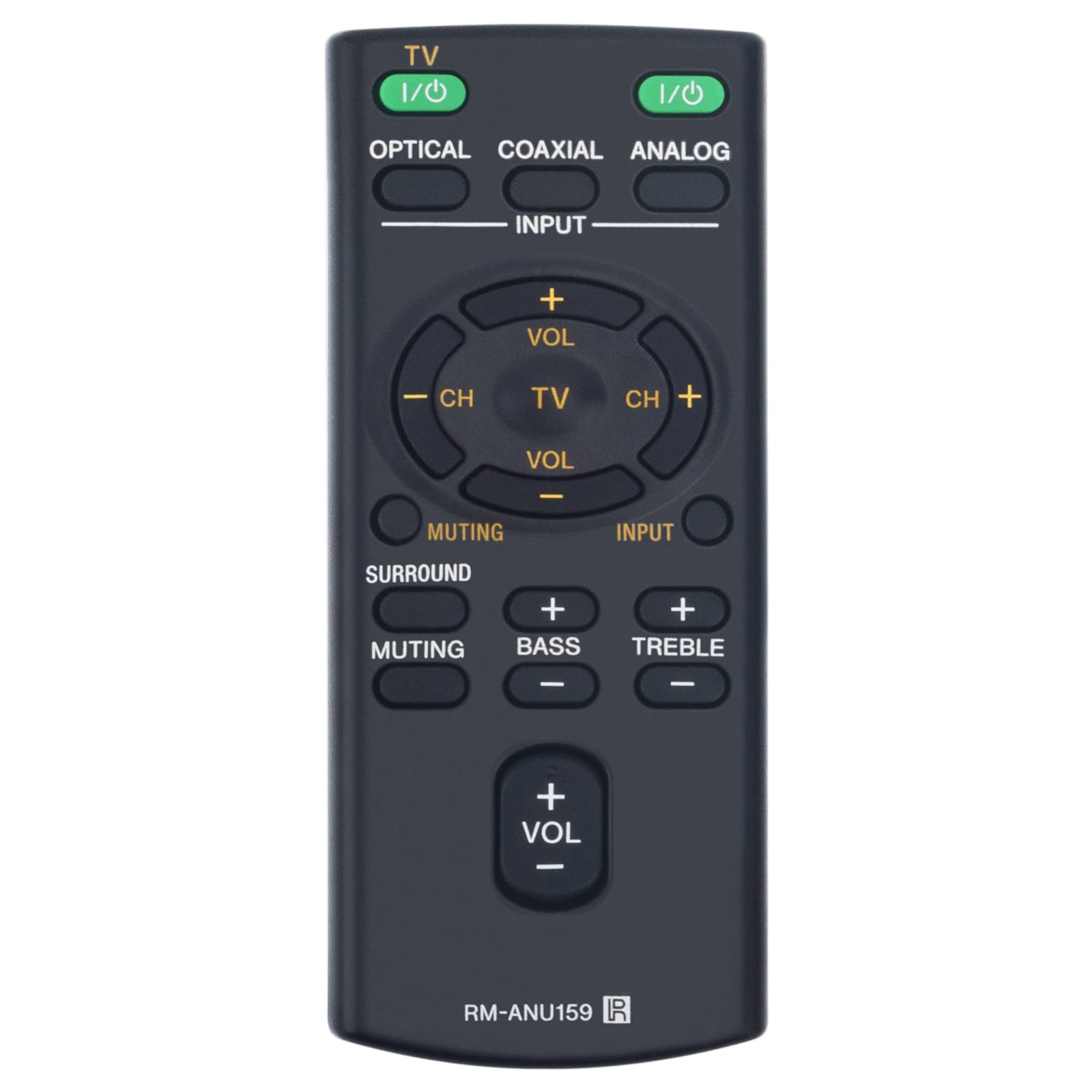 RM-ANU159 Replacement Remote Control Fit for Sony Sound Bar Home Theatre System SS-WCT60 SA-CT60 HT-CT60