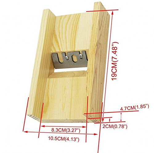 Dealglad® Wooden DIY Soap Mold Handmade Loaf Cutter Beveler Planer Soap Making Tool