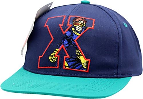 X-Men Cyclops Vintage Caricature Logo Block Snapback-XM2059