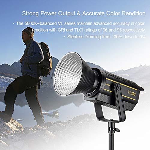 Godox VL150 LED Video Light, 150W 5600K Bowens Mount Continuous Video