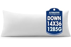 MIULEE 14x36 Down Alternative Pillow Insert Decorative Throw Pillow 14 x 36 Inch Body Bed Sleeping Ultra Soft Fluffy Form for Sofa Couch Bed