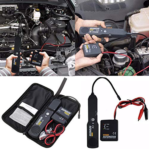Adjustable Sensitivity Auto Electronic Tester, Automotive Short Open Repair Tester Tool Finder Cable Circuit Car Wire Tracker (Black, About 18cm(7.09â€) Flexible Probe)