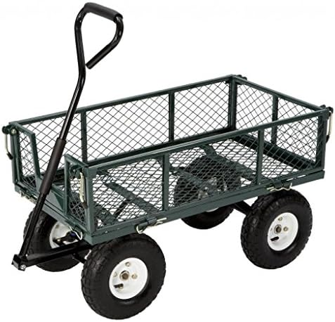 New Utility Wagon Dump 400 LB Capacity Lawn Garden Cart Cart Wheel barrow Trailer
