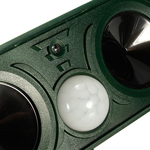 Ultrasonic Animal Repeller,Solar Animal Repeller Rodent and Pest Repeller Cats, Dogs, Mice, Squirrel Repellent Eliminator Pest Control PIR Sensor
