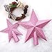 Aneco 2 Pack Glittered Christmas Tree Topper Star Treetop for Christmas Tree Decoration or Home Decor, Hard Plastic, 2 Size
