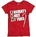 Naughty Humor Christmas Funny Shirts Gift Ideas Ladies T-Shirt