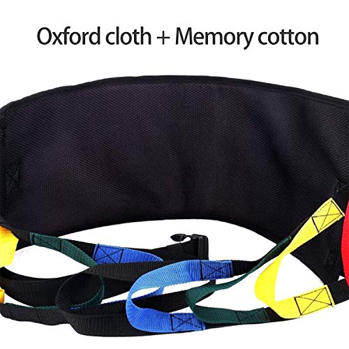 Kangwell Patient Lift Belt Assistance Belt with 5 Colors Handles(73Inch), NonSlip Transfer Belt