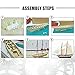 CAVEEN 1:130 DIY Ship Assembly Model Kits Classical Wooden Sailing Boat Scale Model Decoration 380x130x270mm