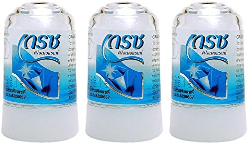 Crystal Grace Deodorant Pure Alum 70g. (Pack of 3)