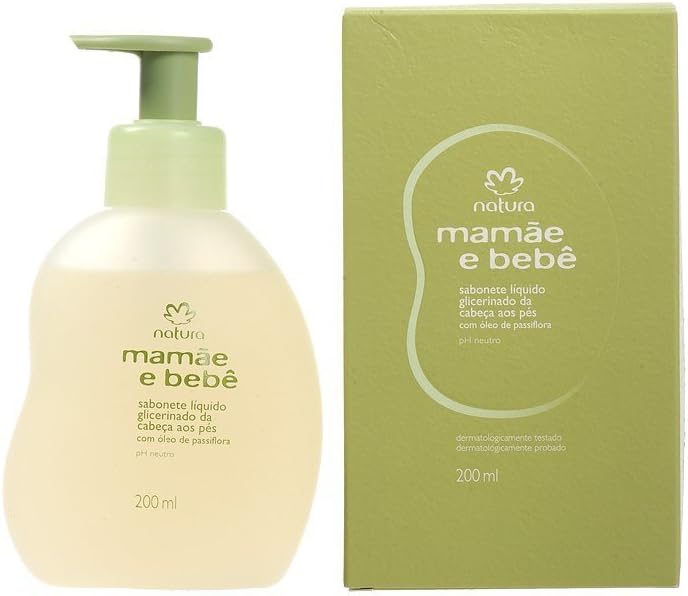 Amazon Com Linha Mamae Bebe Natura Sabonete Liquido Glicerinado Da Cabe A Aos Pes 0 Ml Natura Mom And Baby Collection Glycerin Liquid Soap Head To Toe 6 76 Fl Oz By