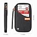 DEW Travel Wallet RFID Blocking Waterproof Document Organizer Credit Card Clutch Bag, Family Passport Holder with Removable Wristlet Strap