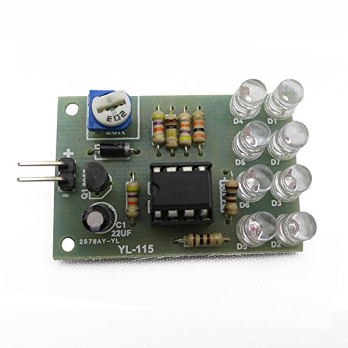 1 Piece LM358 breathing light / electronic DIY fun making kit 8 5MM LED blue flashing finished product