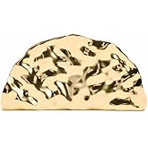 BCVWQXA Women Metallic Hard Clutch Half-moon Evening Bag Shiny Crossbody Bag Purse with Removable Chain Strap