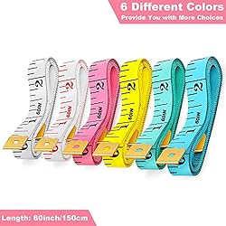 6 Packs Soft Body Tape Measure Measuring Tape for