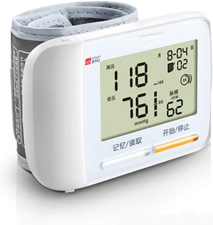 YACH Instrumento De Medición De Presión Arterial, Salto De Pescado Recargable Electrónica Sangre Monitor De Presión Arterial Superior Tipo Máquina - Blanco