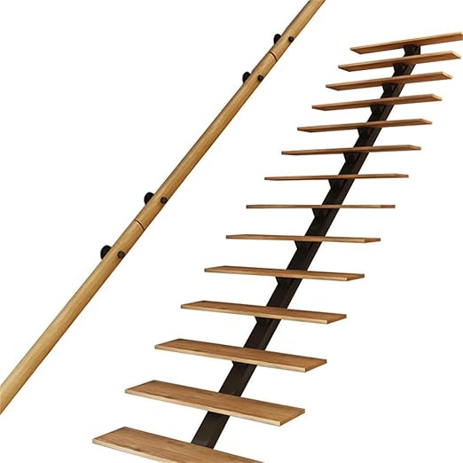 Jiaw Safety Stair Railings 50cm 300cm Handrail Complete Kit
