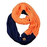 C.C Unisex College High School Sport Team Color Two Tone Winter Knit Scarf C.C Unisex College High School Sport Team Color Two Tone Winter Knit Scarf